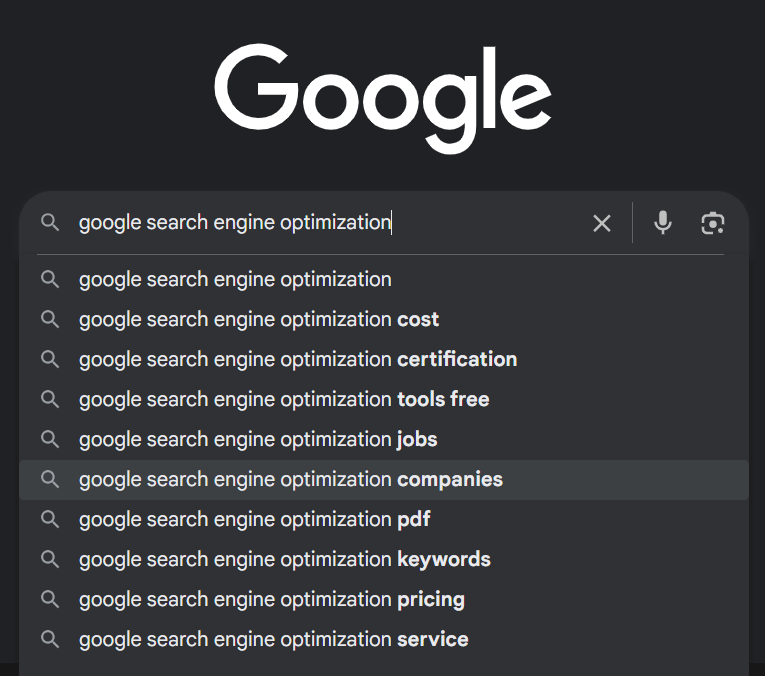 SEO optimization and search engine ranking analytics dashboard