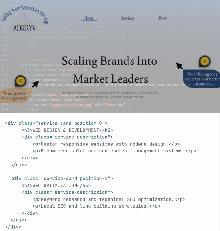 Web development and coding workspace with modern development tools